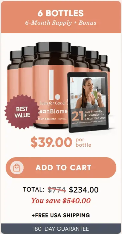 LeanBiome buy 6 bottle